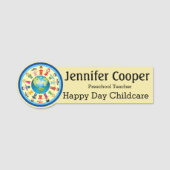 Naam Markering Kinder Logo Aangepaste tekstreeks v Naamplaatje (Voorkant)