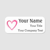 Naam Markering met UW aangepaste tekstreeks voor L Naamplaatje (Voorkant)