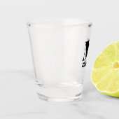 Naam Masculine Monogrammed Weddings Groomsman Shot Glas (Links)