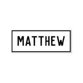 Naam Matthew Rubberstempel (Afrduk)