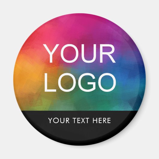 Naam medewerker personeelslid Aangepaste Logo Magneet (Voorkant)