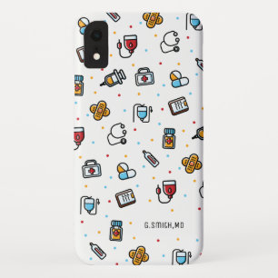 Naam   Medisch patroon   Voor artsen en verpleegku Case-Mate iPhone Case