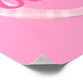 Naam Meisje Aangepaste Plaid Letter O Poster (Hoek)