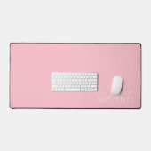 Naam Meisjesachtig Script Roze Bureaumat (Keyboard & Muis)
