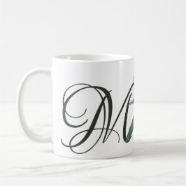 naam Melanie roze bloemen schattig Koffiemok