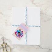 Naam Mermaid Birthday Party wijzigen Persoonlijk w Cadeaulabel (Met Touw)