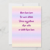 Naam Mermaid Birthday Party wijzigen Persoonlijk w Kaart (Achterkant)