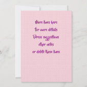 Naam Mermaid Birthday Party wijzigen Persoonlijk w Kaart (Achterkant)