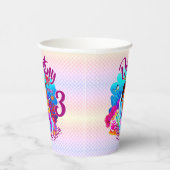 Naam Mermaid Birthday Party wijzigen Persoonlijk w Papieren Bekers (Rechts)