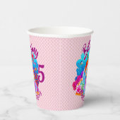 Naam Mermaid Birthday Party wijzigen Persoonlijk w Papieren Bekers (Rechts)