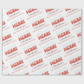 Naam Merry Merry Merry kerstfamilie Cadeaupapier (Vlak)