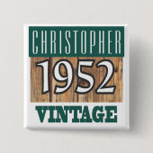 Naam met  Button jaar 1952 (Voorkant)