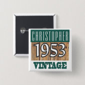 Naam met Button jaar 1953 (Voorkant /achterkant)