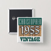 Naam met  Button jaar 1955 (Voorkant /achterkant)