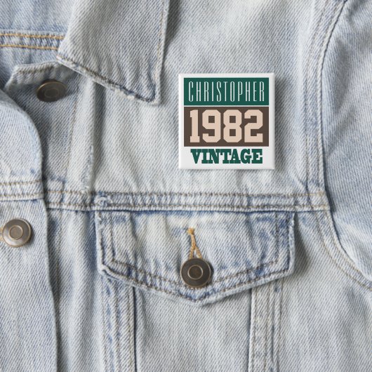 Naam met Button jaar 1982 (In situ)