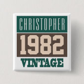 Naam met Button jaar 1982 (Voorkant)