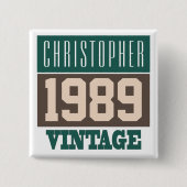 Naam met Button jaar 1989 (Voorkant)