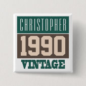 Naam met  Button jaar 1990 (Voorkant)