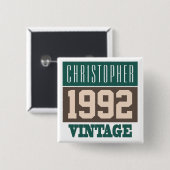 Naam met Button jaar 1992 (Voorkant /achterkant)