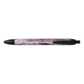 Naam met foto van Amethyst Crystals Zwarte Inkt Pen (Achterkant)