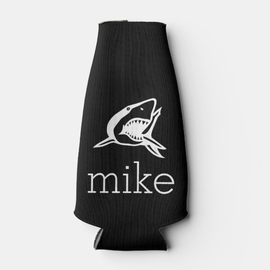 Naam met haai flesjeskoeler (Voorkant)
