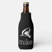 Naam met haai flesjeskoeler (Fles Voorkant)