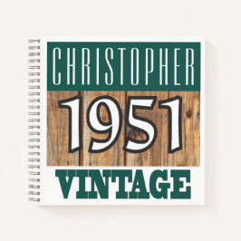 Naam met Jaar Geboren 1951  Notitieboek