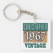 Naam met Jaar Geboren 1967  Sleutelhanger (voorkant)