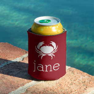 Naam met krab blikjeskoeler