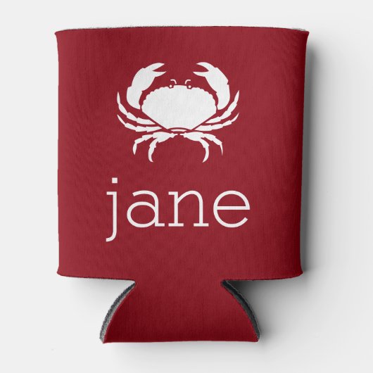 Naam met krab blikjeskoeler (Voorkant)