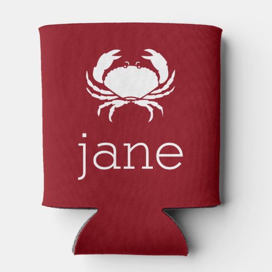 Naam met krab blikjeskoeler (Achterkant)