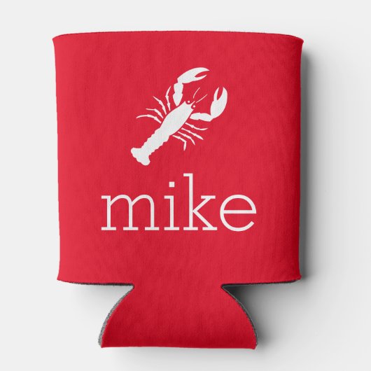 Naam met Lobster Blikjeskoeler (Achterkant)