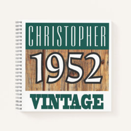 Naam met  Notitieboek 1952