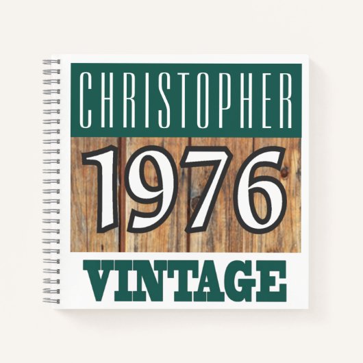 Naam met  Notitieboek 1976 (Voorkant)