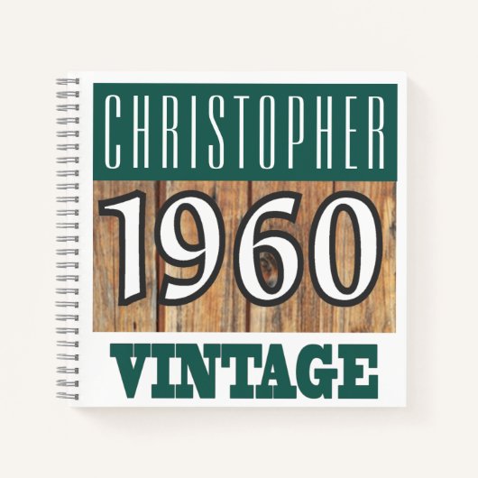 Naam met  Notitieboek jaar 1960 (Voorkant)