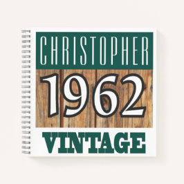 Naam met  Notitieboek jaar 1962