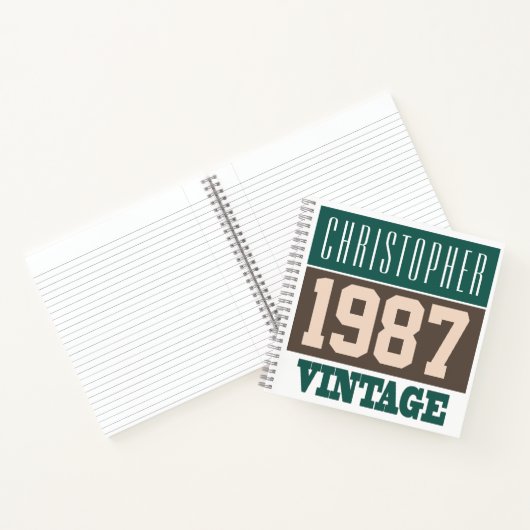 Naam met Notitieboek jaar 1987 (Binnen)