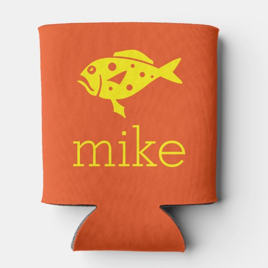 Naam met vis blikjeskoeler (Achterkant)