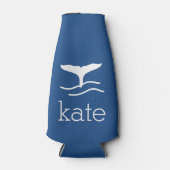 Naam met walvis flesjeskoeler (Voorkant)