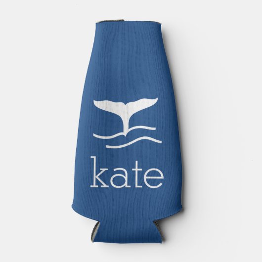 Naam met walvis flesjeskoeler (Voorkant)