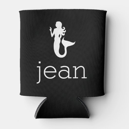 Naam met zeemeermin blikjeskoeler (Voorkant)