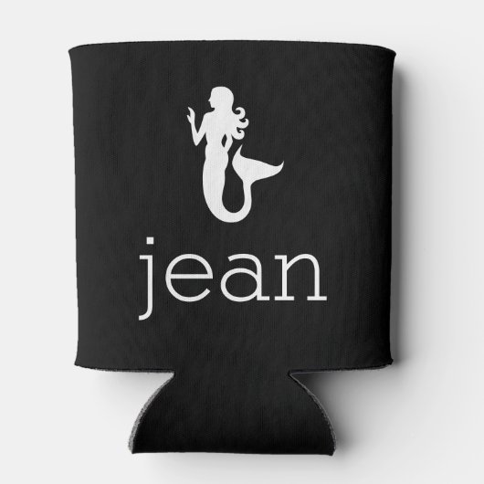 Naam met zeemeermin blikjeskoeler (Achterkant)