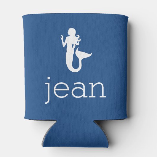 Naam met zeemeermin blikjeskoeler (Achterkant)