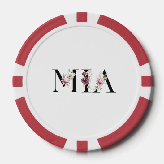 Naam Mia Poker Chips (Voorkant)