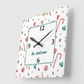 Naam, Mieleke Sinterklaas Snoepjes & Koekjes 27,3  Vierkante Klok (Hoek)