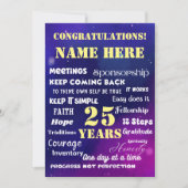 Naam/mijlpaal aanpassen 12 Step Recovery Kaart (Voorkant)