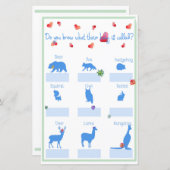 Naam Mijn Baby Succulent Baby shower Spel (Voorkant / Achterkant)