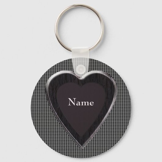 Naam Mijn hartketting stoppen - Sjabloon Sleutelhanger (Voorkant)
