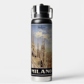 Naam Milano (Milaan) Waterfles (Achterkant)