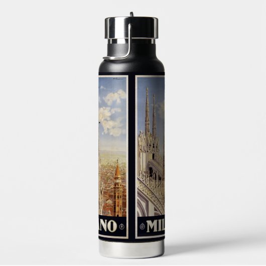 Naam Milano (Milaan) Waterfles (Rechts)